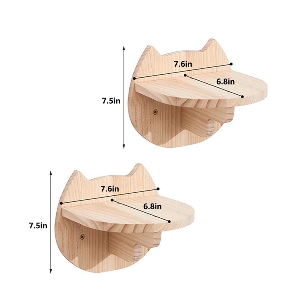 Cat Wall Shelves, Perches & Climbing Set