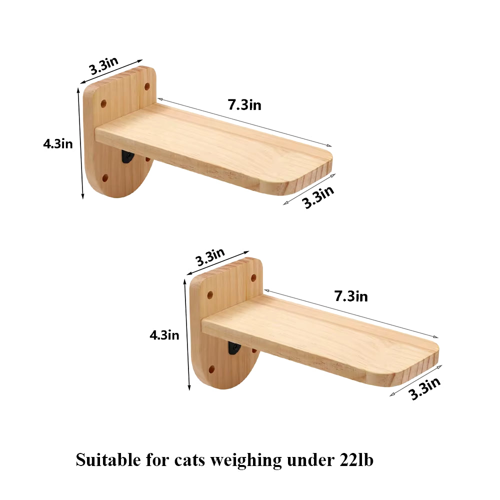 Cat Wall Shelves, Perches & Climbing Set