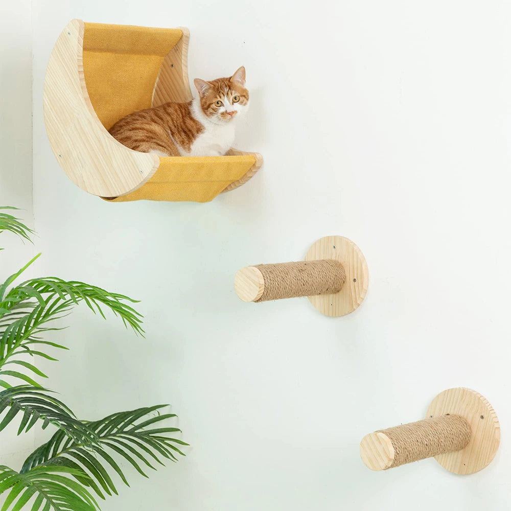 Cat Wall Shelves, Perches & Climbing Set