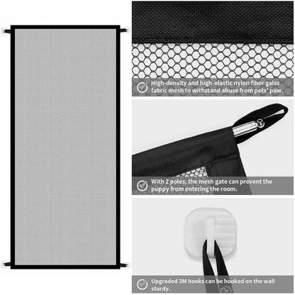 Portable Mesh Pet & Baby Gate for Stairs/Doors