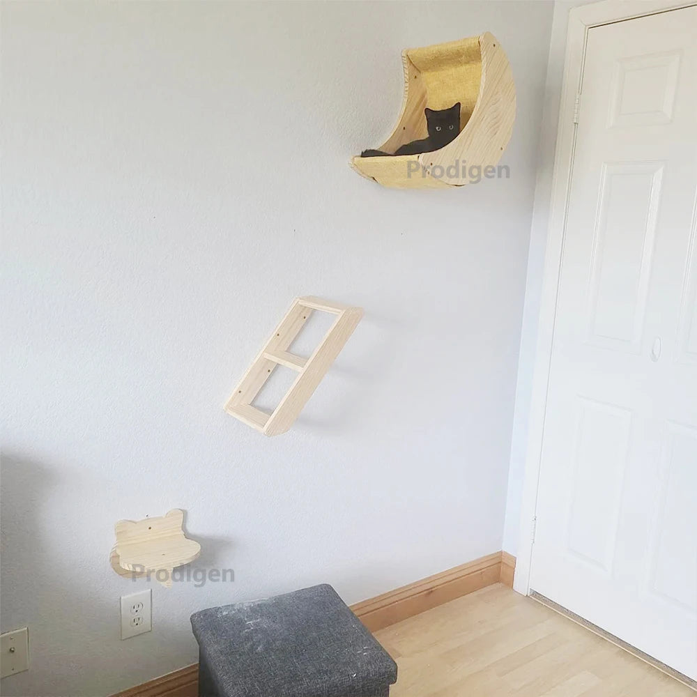 Cat Wall Shelves, Perches & Climbing Set