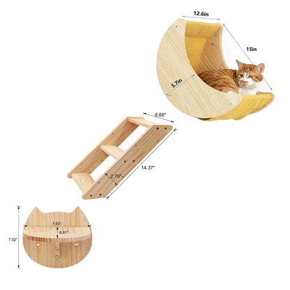 Cat Wall Shelves, Perches & Climbing Set