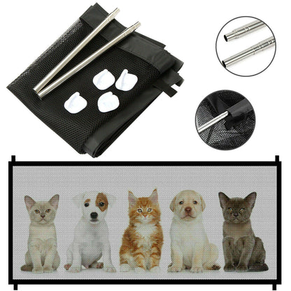 Portable Mesh Pet & Baby Gate for Stairs/Doors