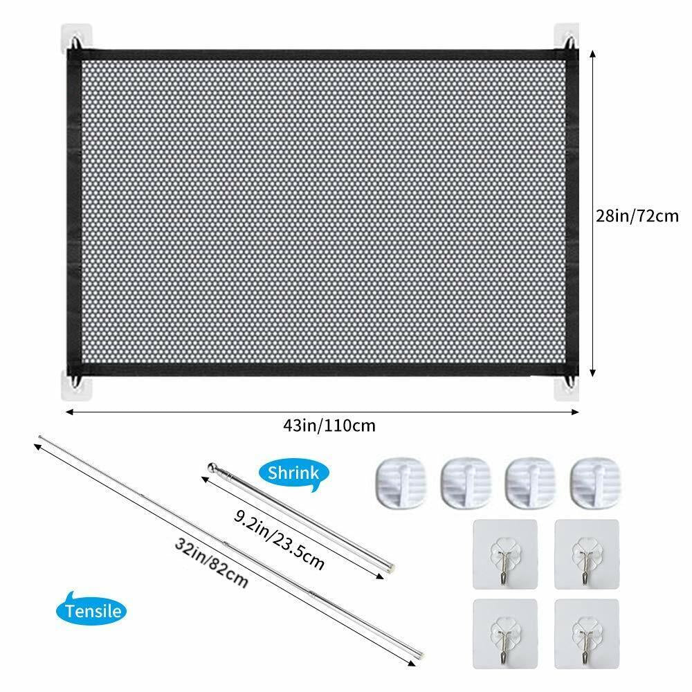 Portable Mesh Pet & Baby Gate for Stairs/Doors
