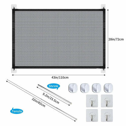 Portable Mesh Pet & Baby Gate for Stairs/Doors
