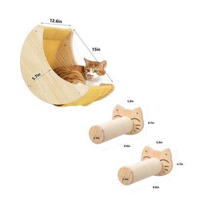 Cat Wall Shelves, Perches & Climbing Set