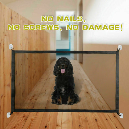 Portable Mesh Pet & Baby Gate for Stairs/Doors