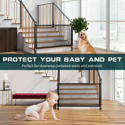 Portable Mesh Pet & Baby Gate for Stairs/Doors